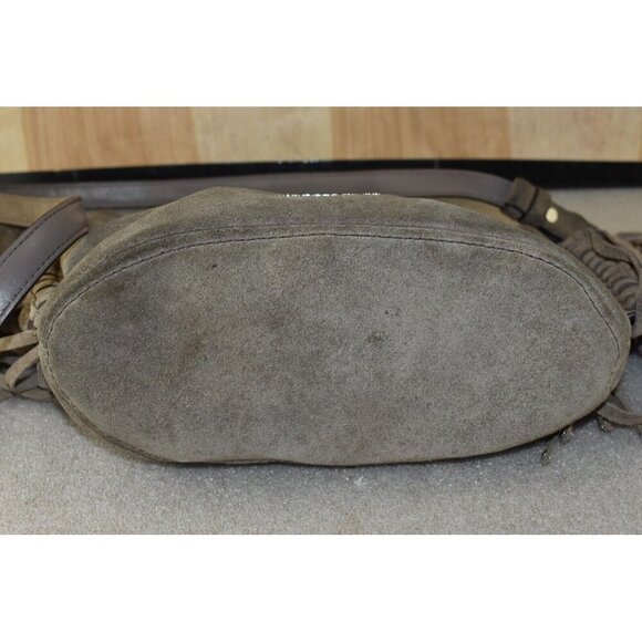 Michael Kors BILLY Women's Brown Bag Fringe Crossbody Messenger Purse - Picture 9 of 16